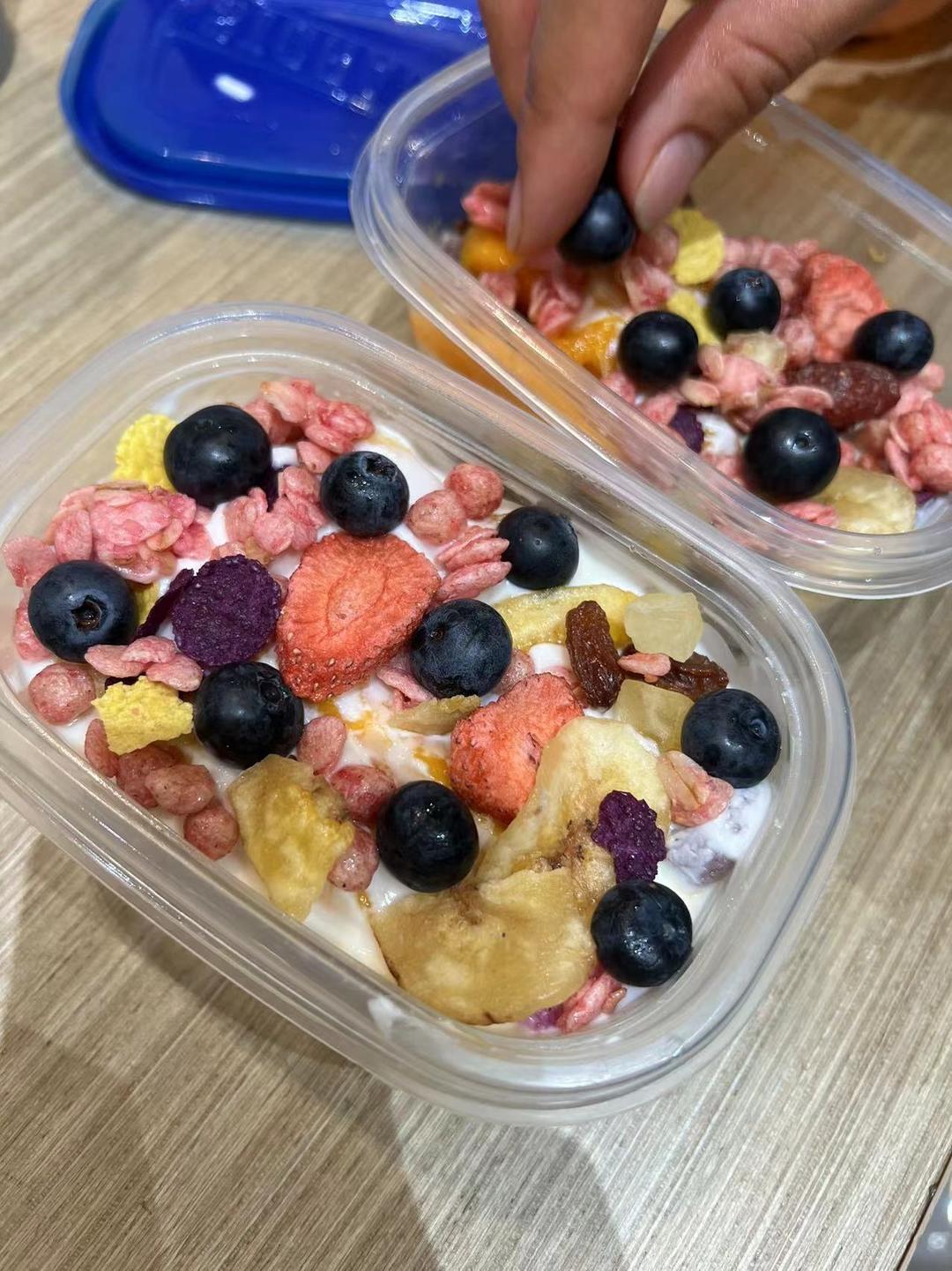 黑麦片无糖酸奶盒子