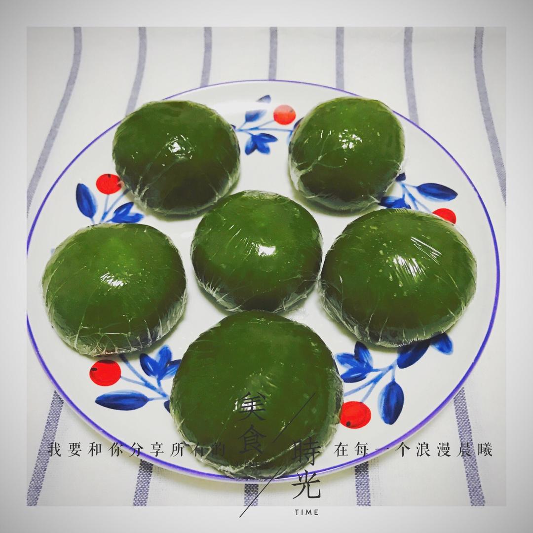 网红青团～～咸蛋黄肉松青团