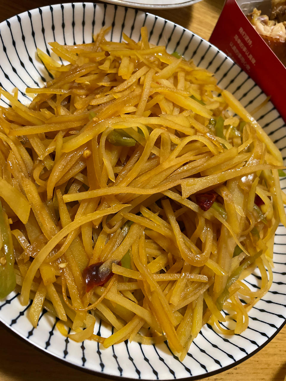 老丁的私房菜-酸辣土豆丝