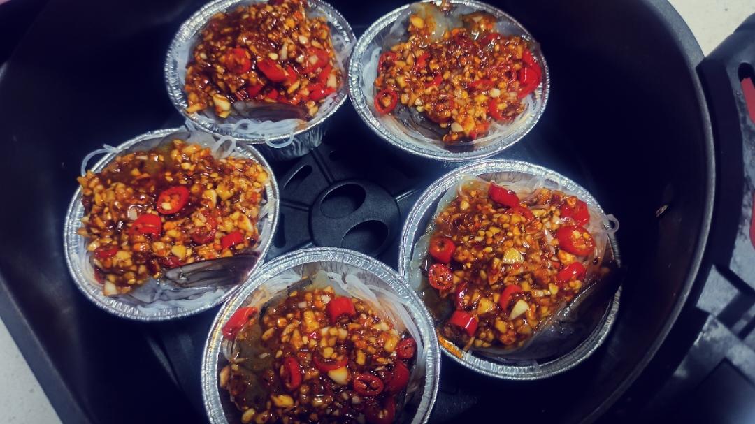 空气炸锅🦐蒜蓉粉丝虾😍