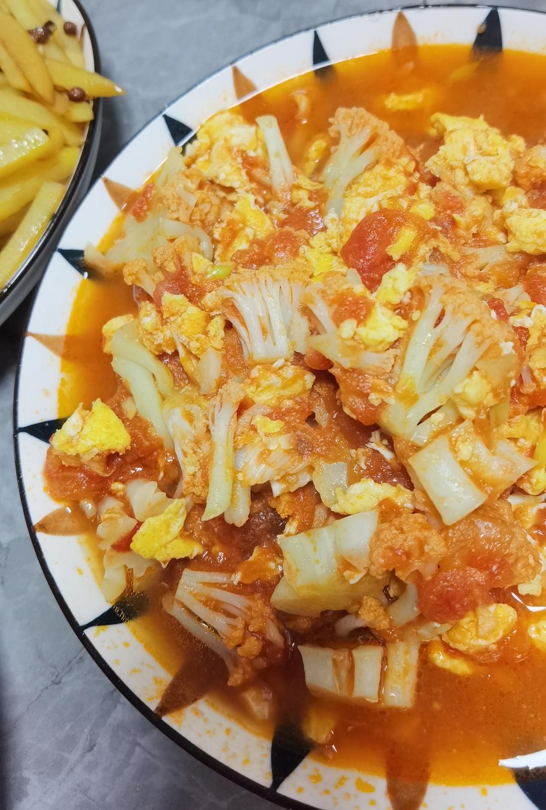 西红柿鸡蛋菜花