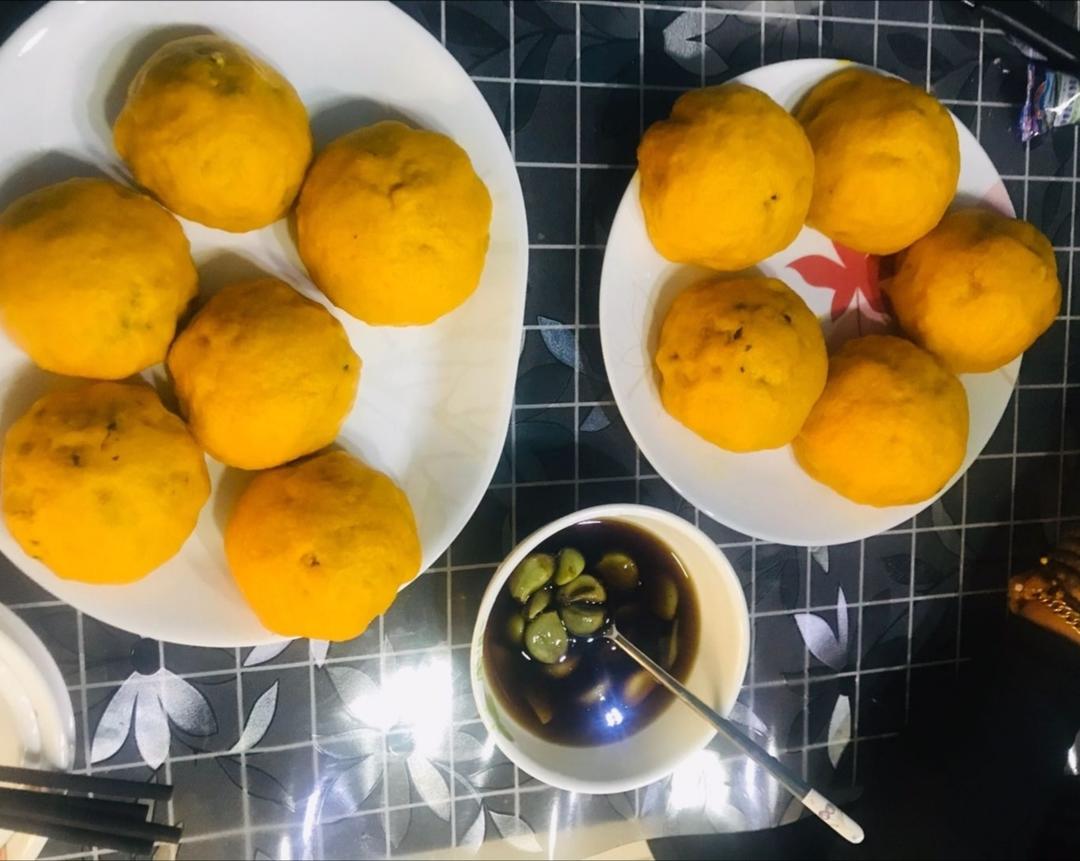 简单好做的玉米面菜团的做法