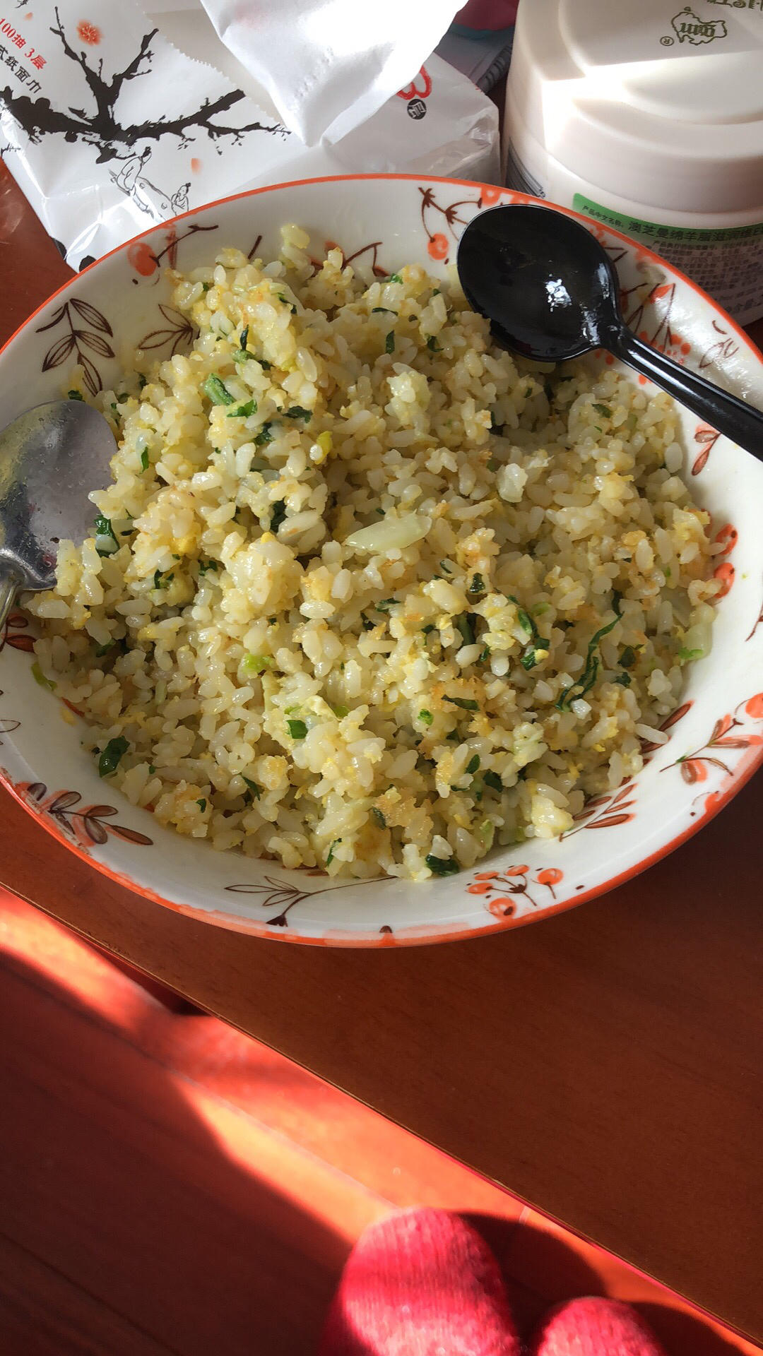 青菜（油麦菜）炒饭