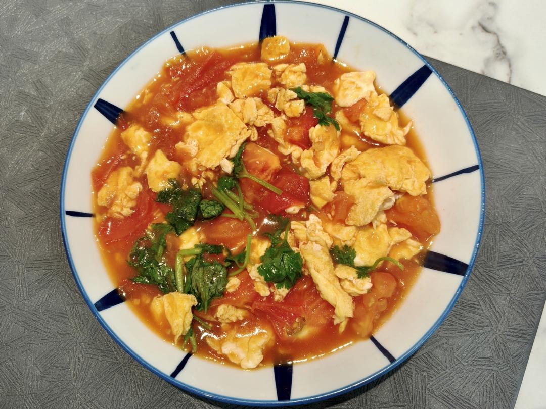 简单美味❗️好吃到舔盘的番茄炒蛋拌饭