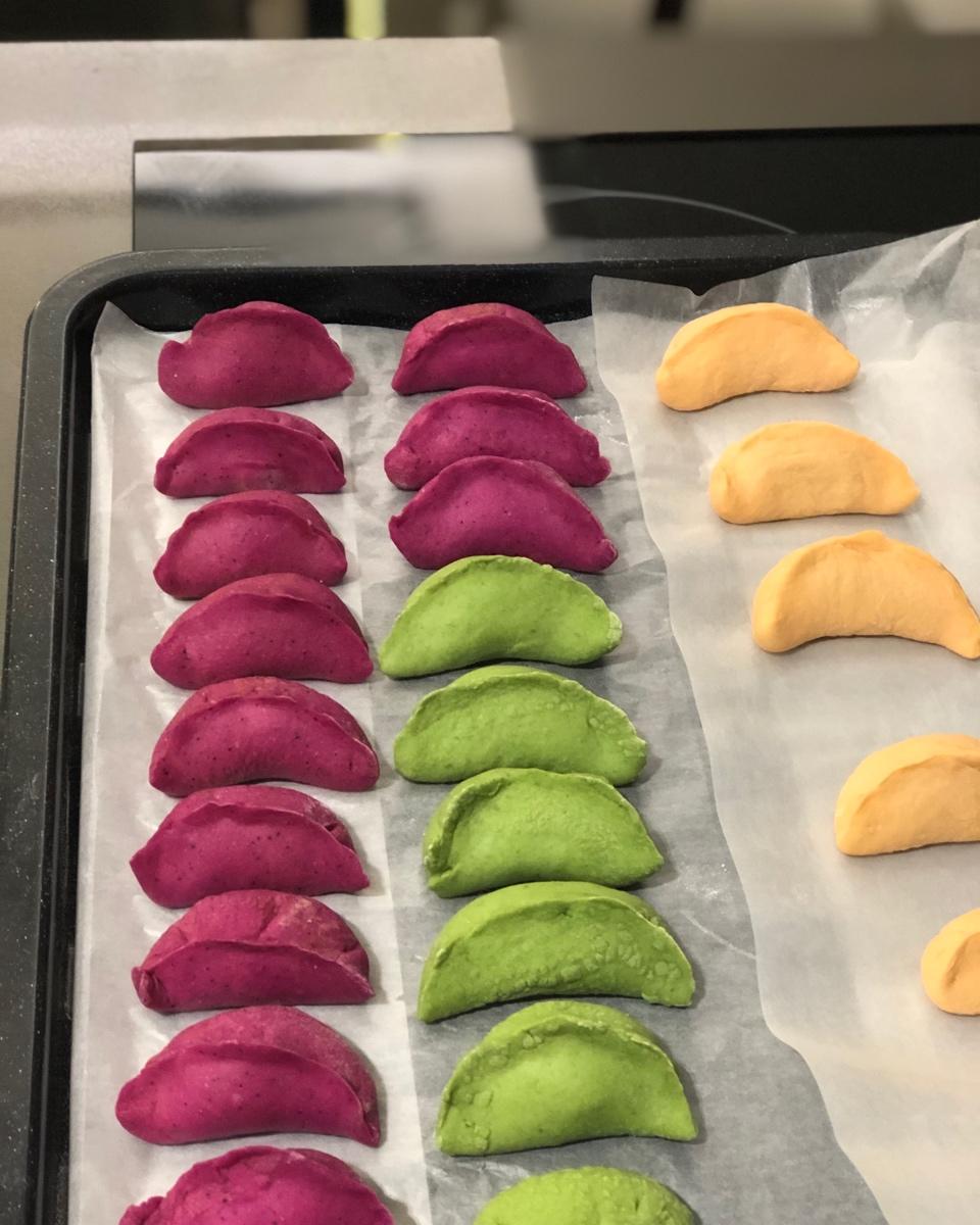 彩色饺子皮