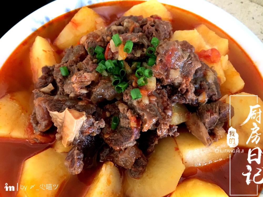 番茄土豆牛腩：比肉还好吃！