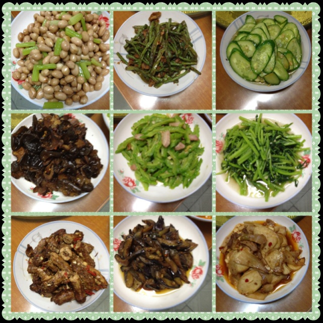 家里的一餐。
