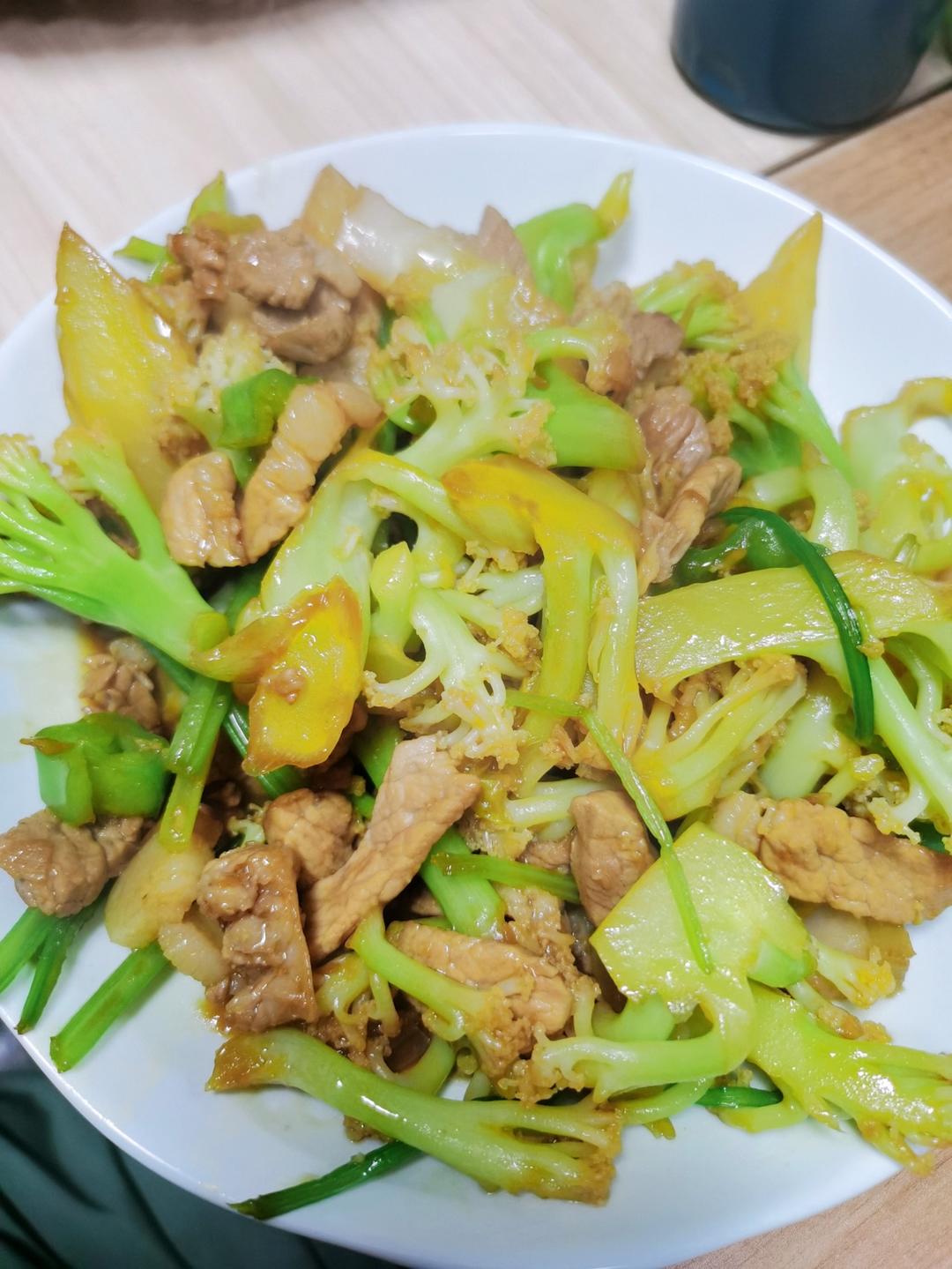 和饭店一个味道的干锅花菜