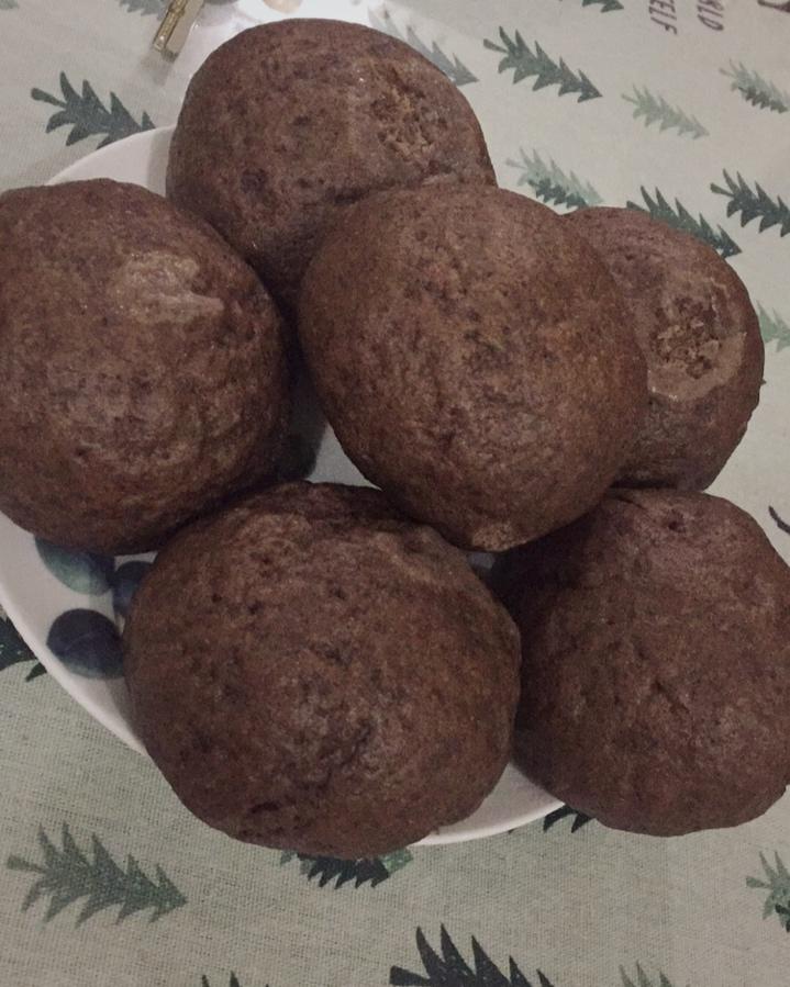 黑全麦无糖馒头