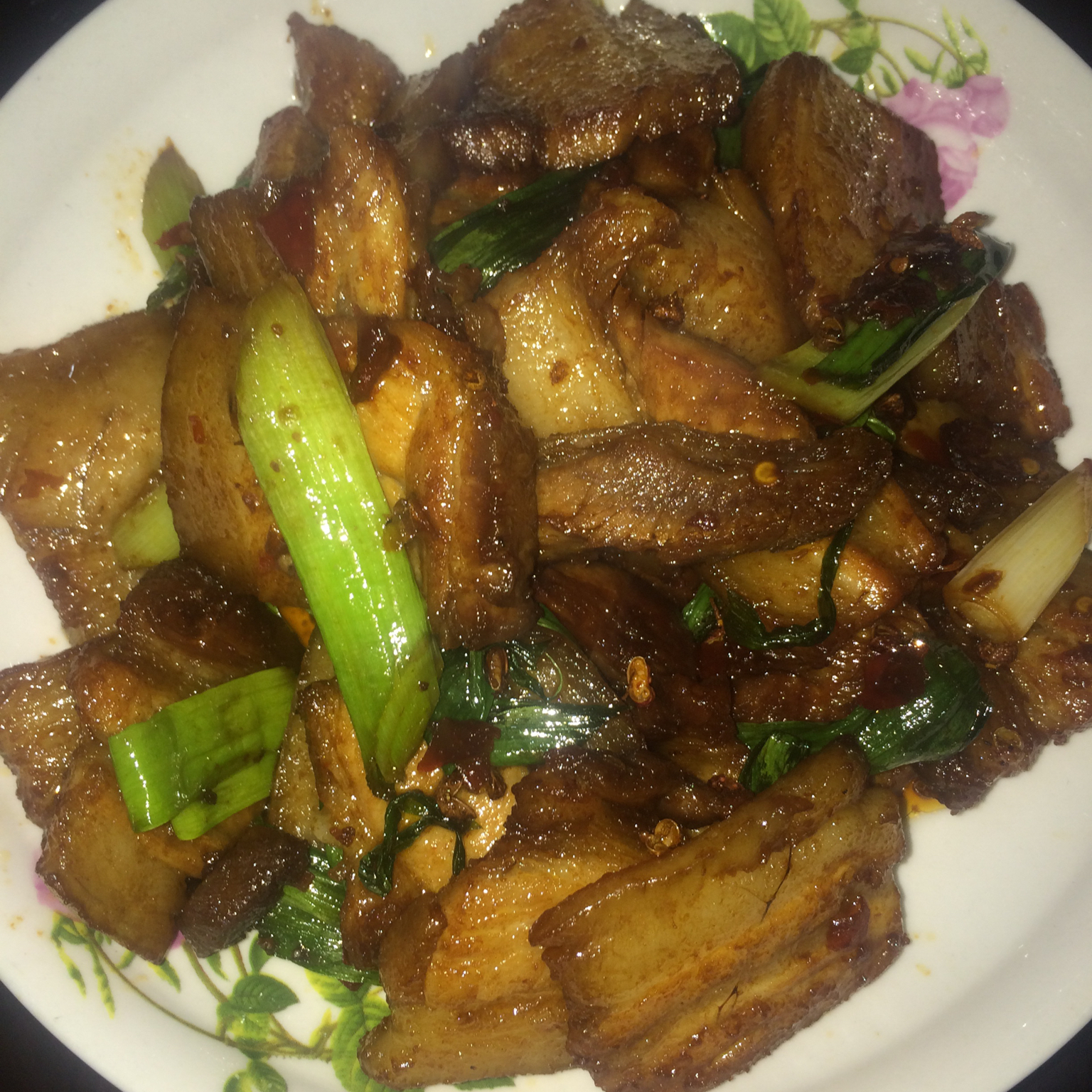 老丁的私房菜-蒜苗回锅肉