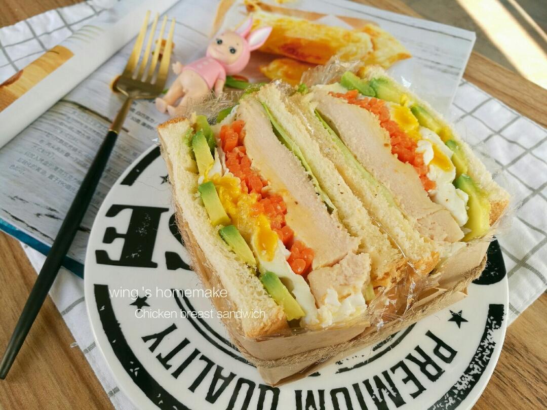 如何做超厚的沼三明治~详细tip！牛油果鸡蛋午餐肉三明治~