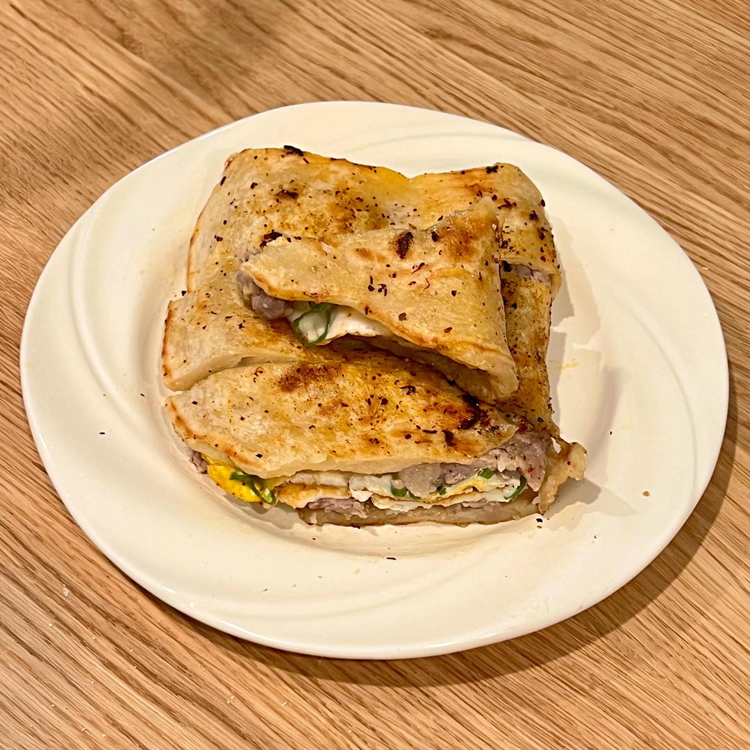 鸡蛋肉饼的做法