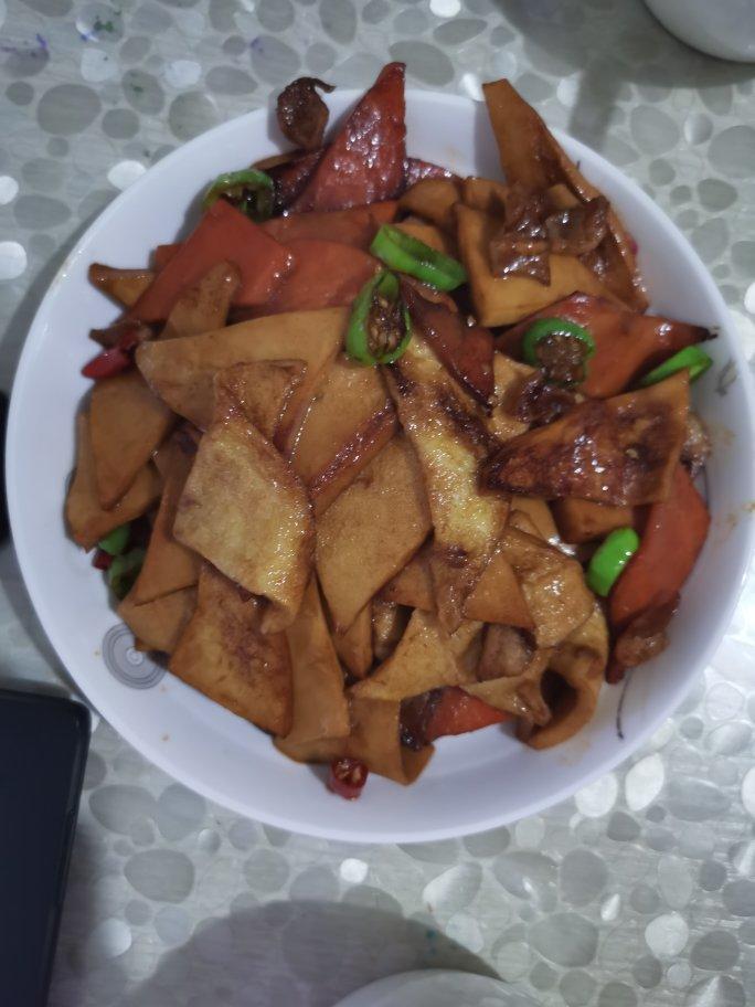 干锅千叶豆腐，千页豆腐