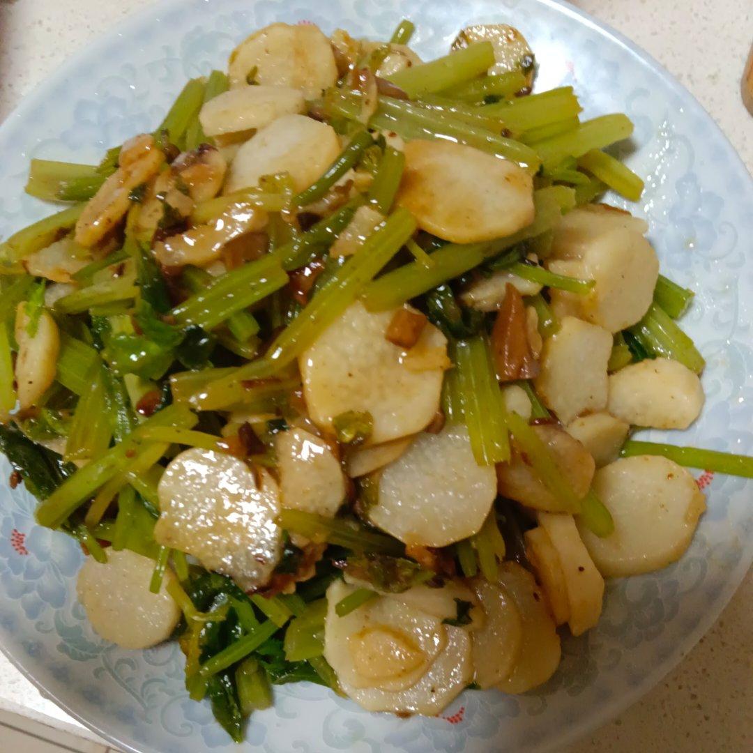 西芹炒山药