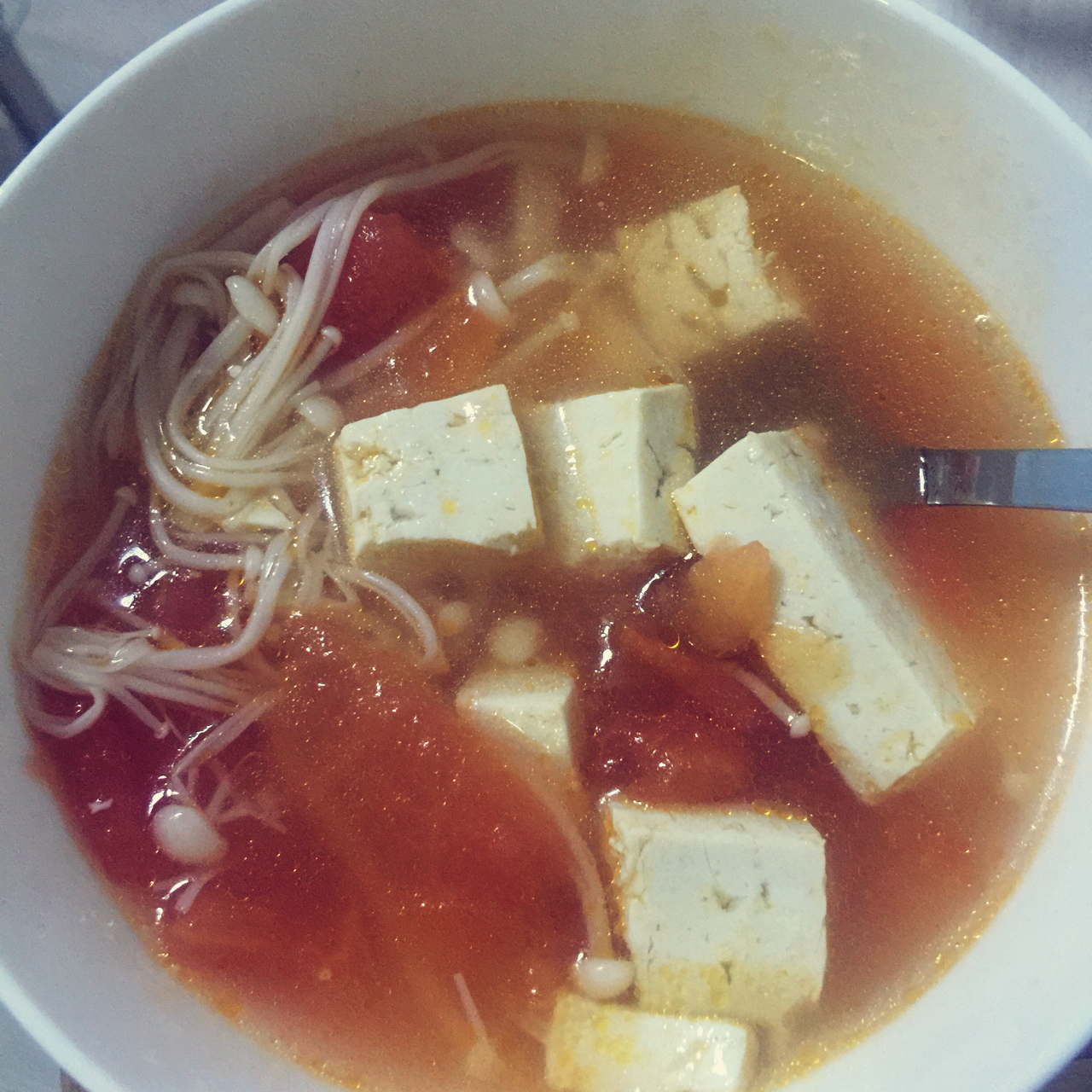 开胃营养汤-番茄豆腐汤