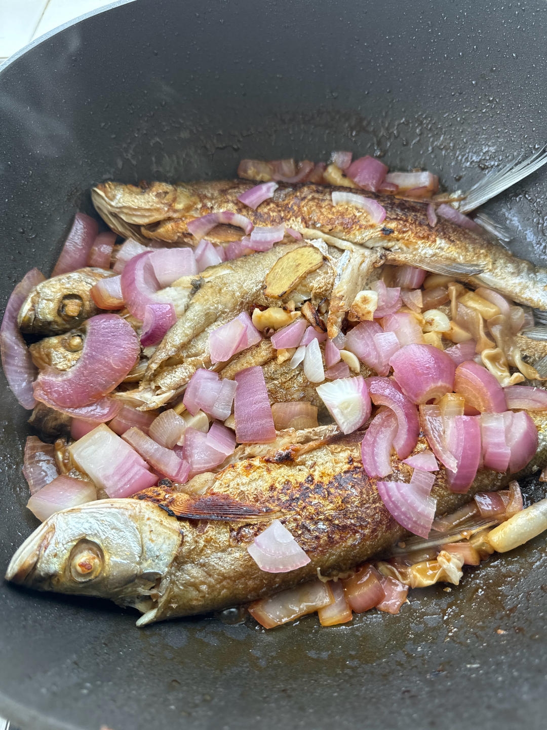 家乡美食香煎刁子鱼
