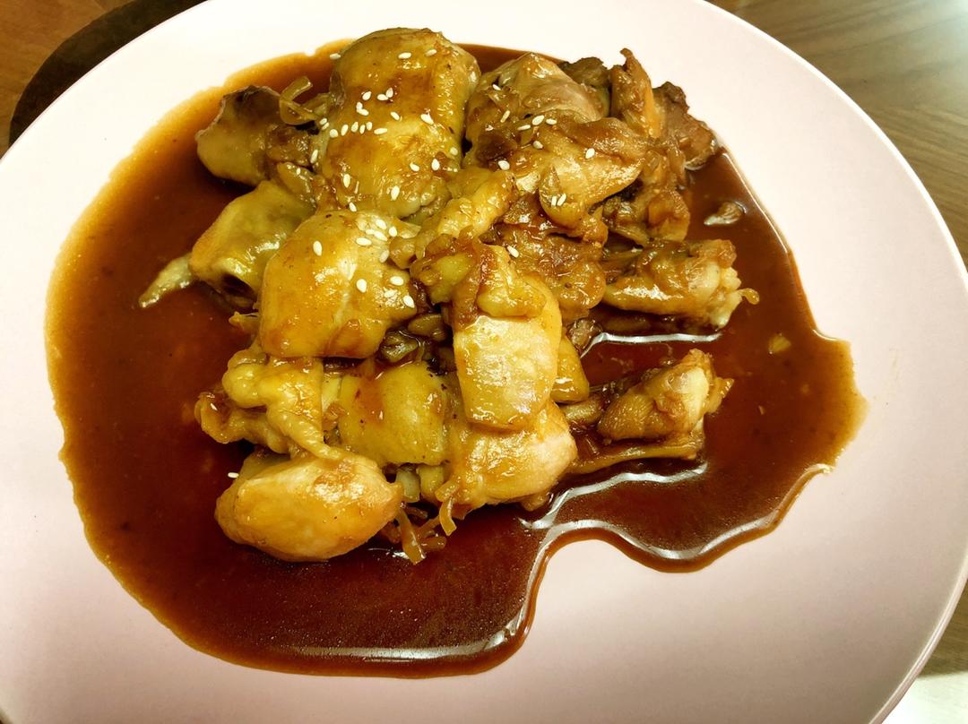 照烧蒜香版鸡腿饭的做法