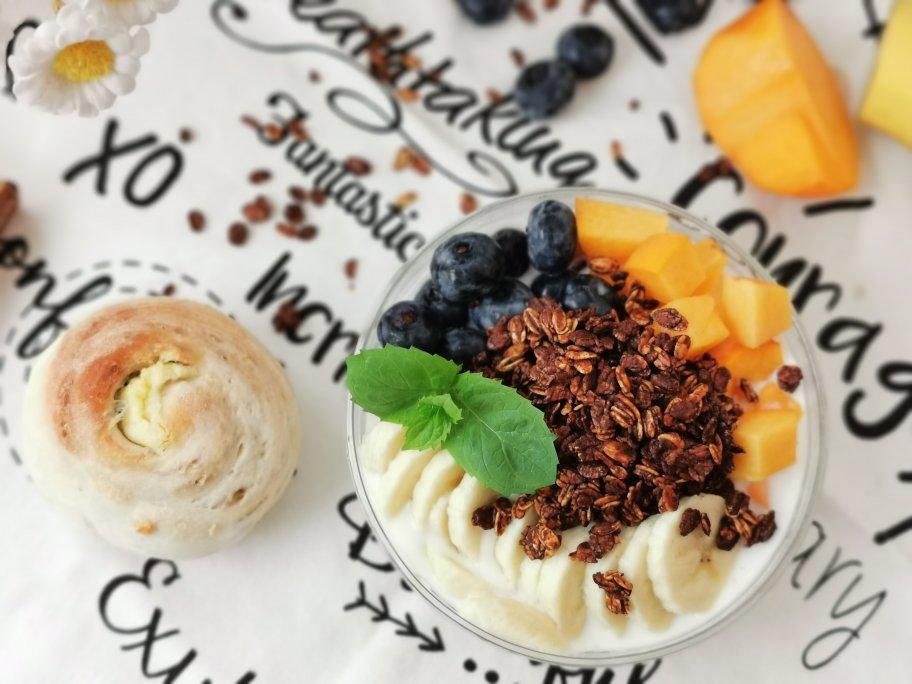 健身零食|打发蛋白版无油Granola麦片