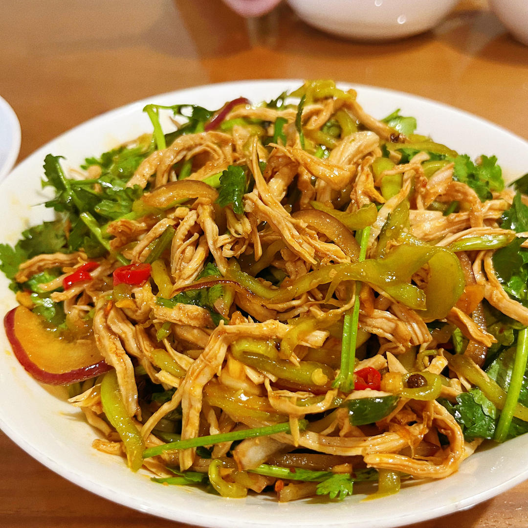 夏日减脂轻食～凉拌鸡丝