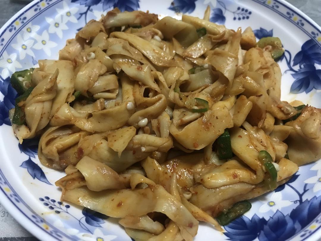 减脂｜0淀粉刀削面｜炒杏鲍菇