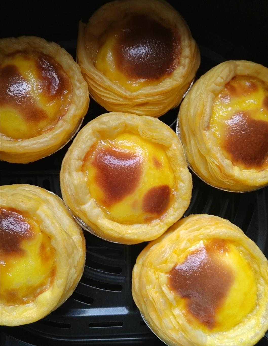 空气炸锅版全蛋葡式蛋挞『秒杀KFC』悠伴空气炸锅