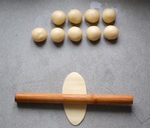 平底锅版榨菜鲜肉月饼的做法 步骤8