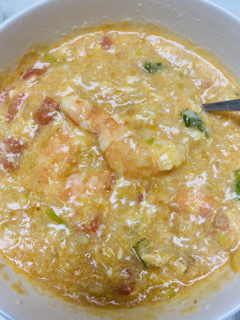 减肥又解馋的玉米面疙瘩汤（内附搅拌疙瘩视频）