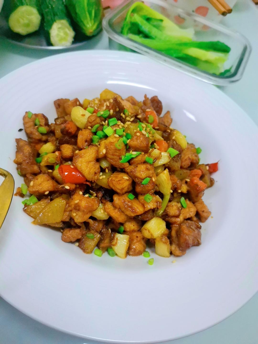 孜然蒜香鸡胸肉