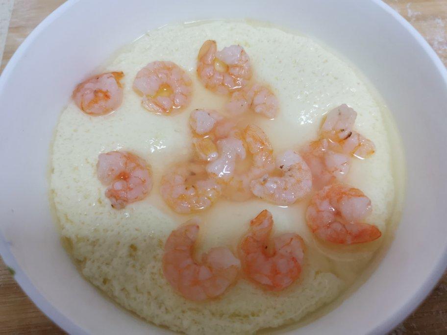 滑嫩的虾仁蛋羹