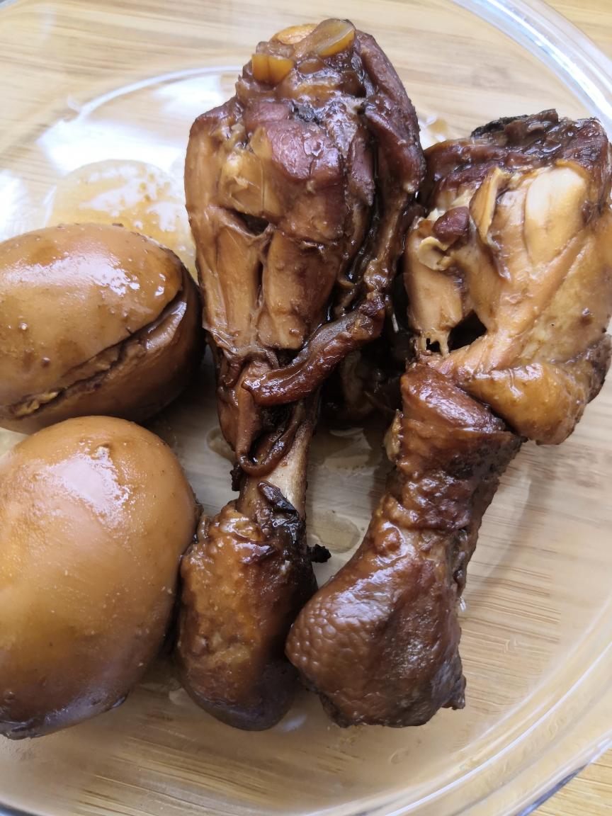 电饭煲卤鸡腿&肉夹馍的做法