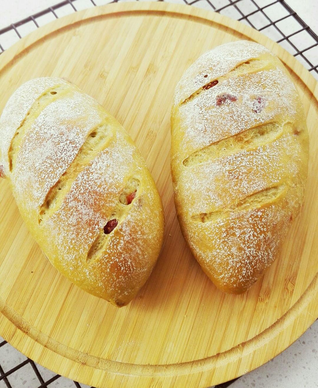 绿肥红瘦 抹茶草莓软欧