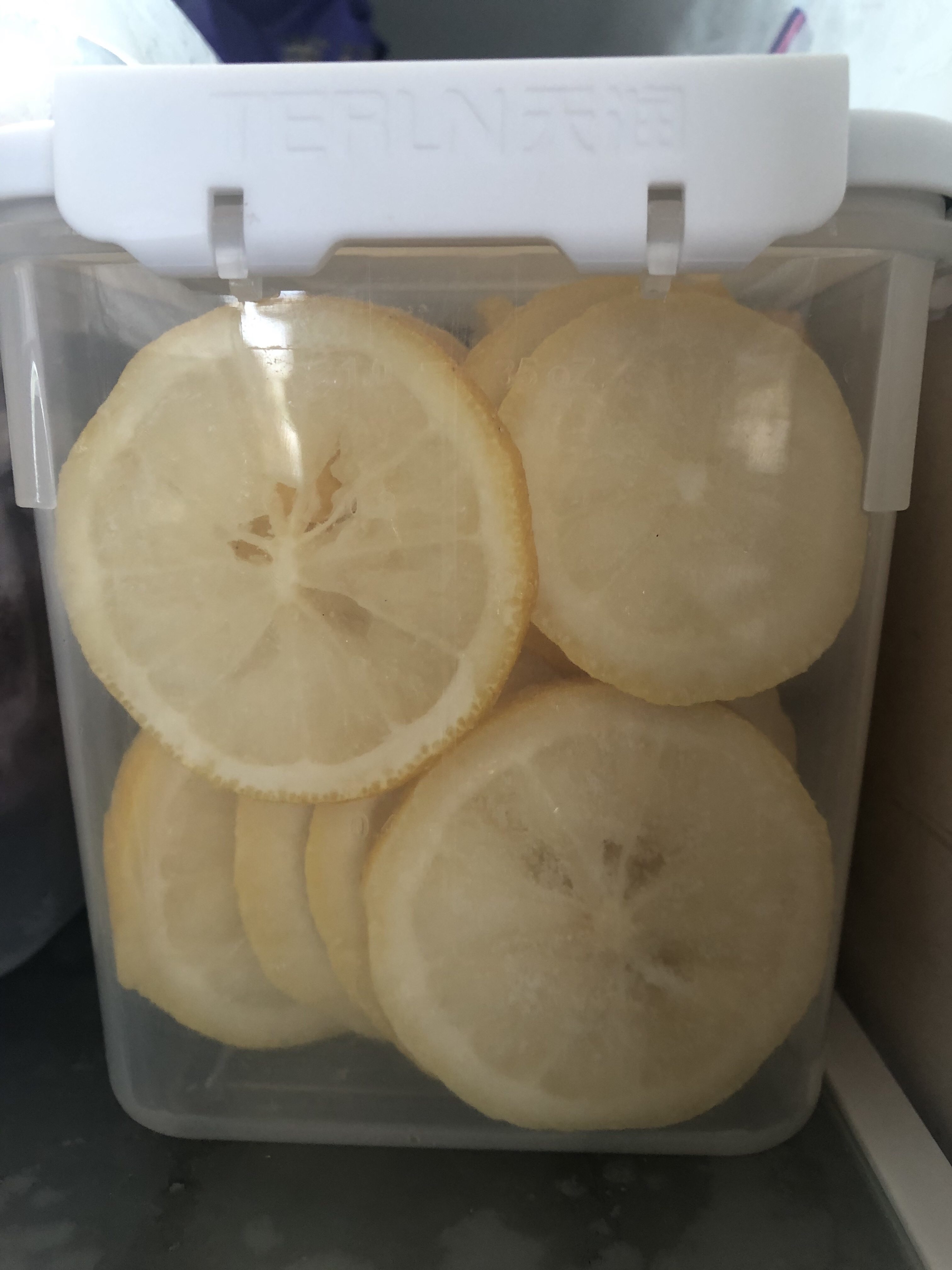 新鲜柠檬片保存（冰箱，不烘干，不榨汁）的做法 步骤4