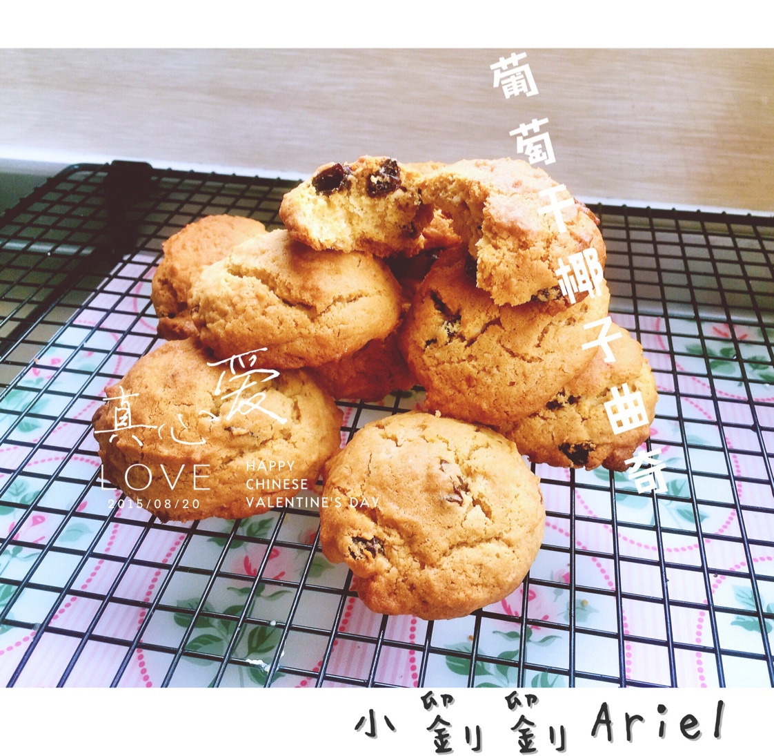 蔓越莓椰子曲奇 Cranberry & Coconut Cookies