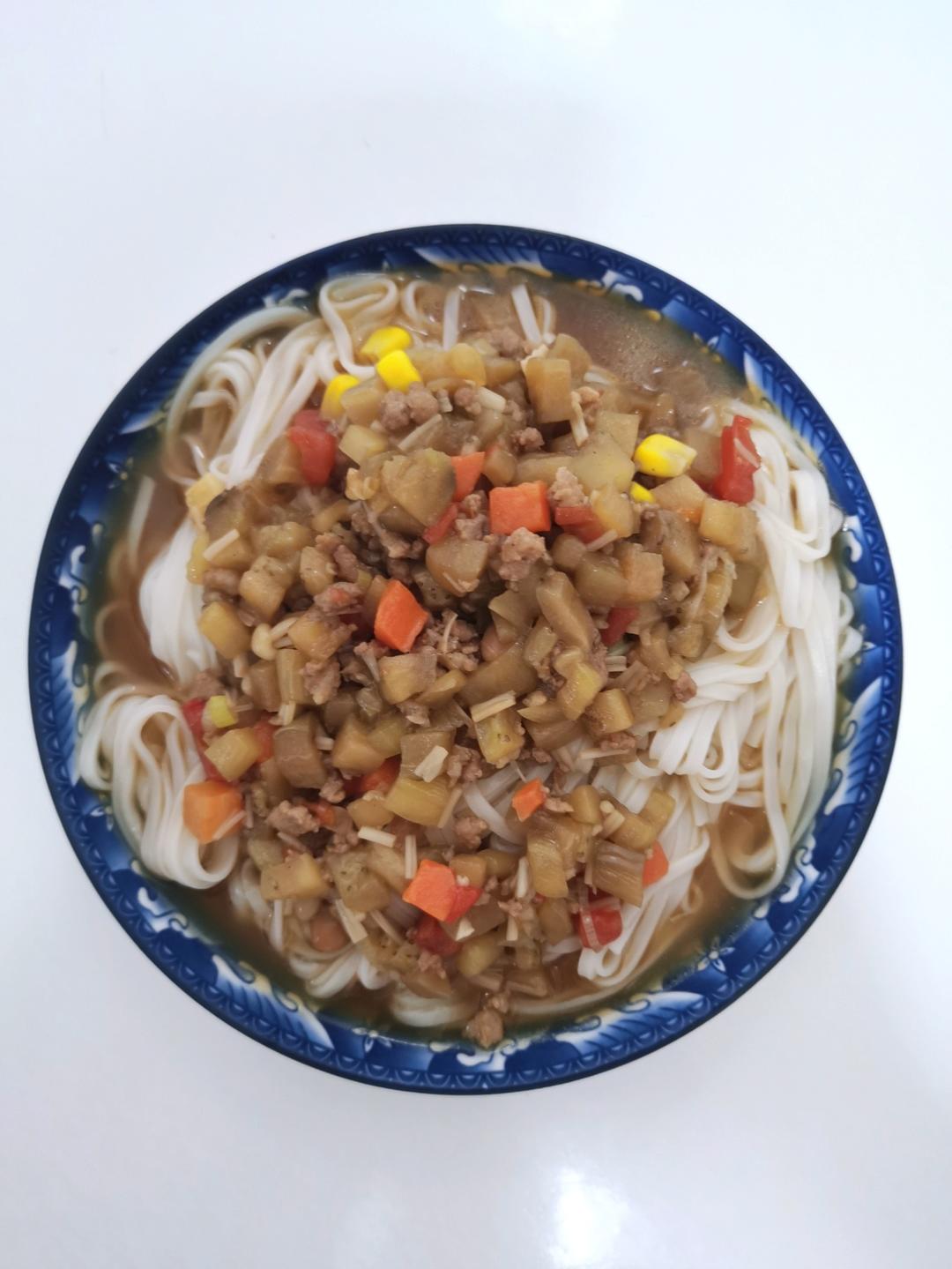 ㊙️茄子打卤面这样做，一口吃三碗！