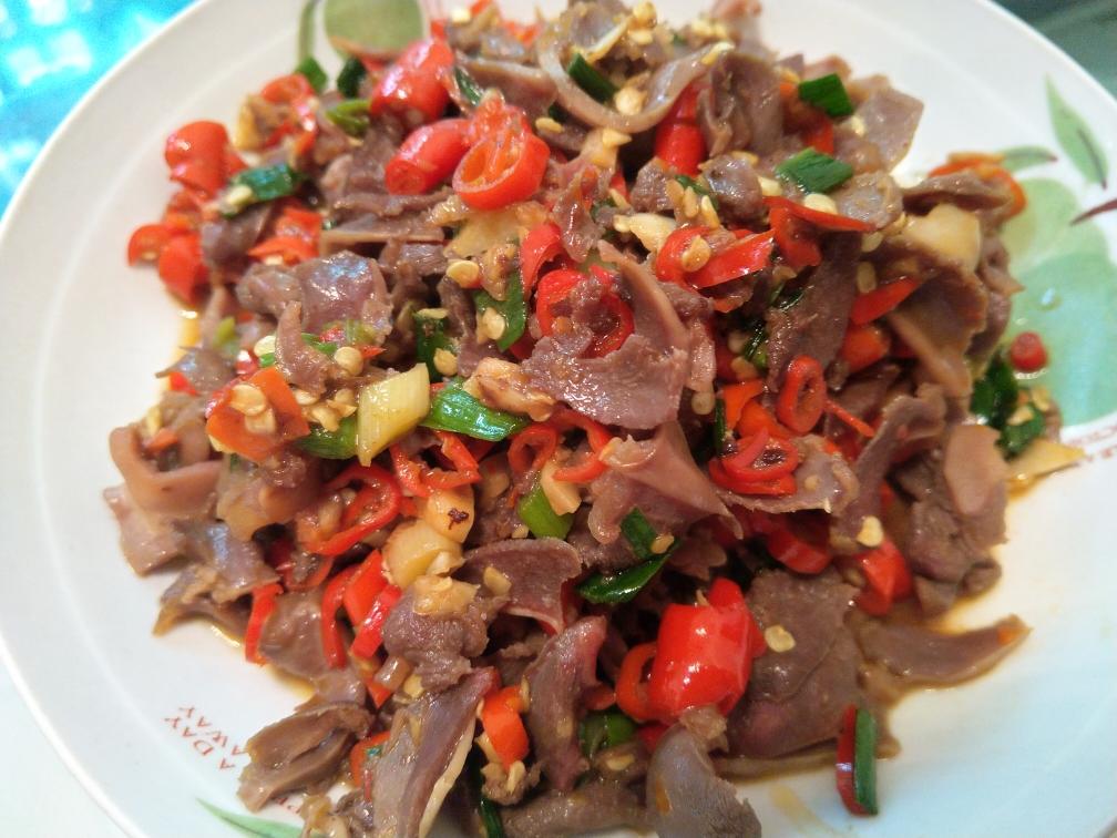 小炒鸡胗