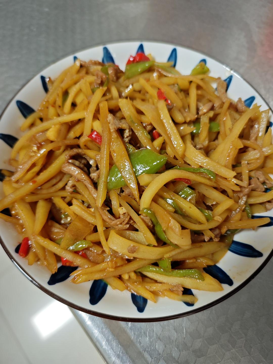 土豆丝炒肉
