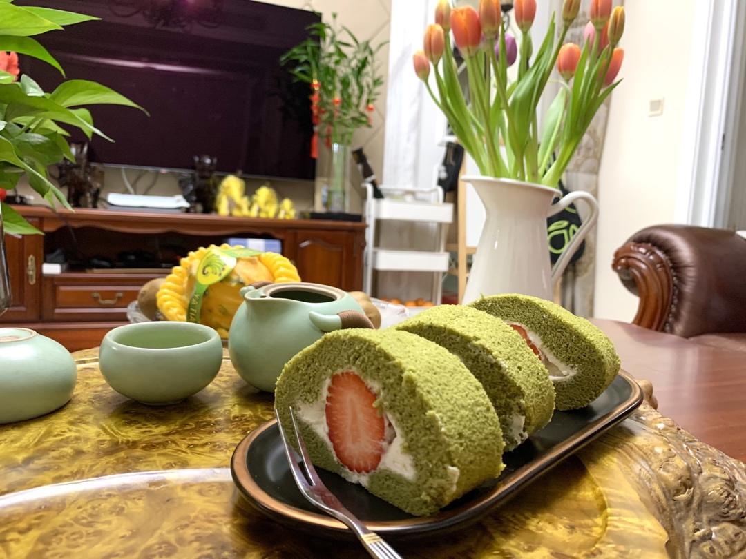 日式抹茶蛋糕卷