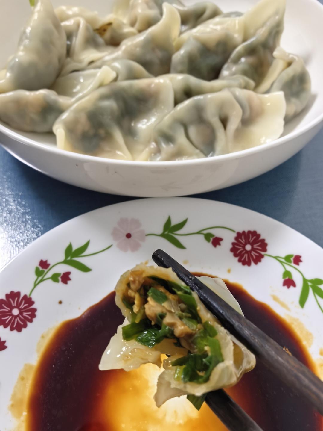 粉条素饺子皮蒸饺