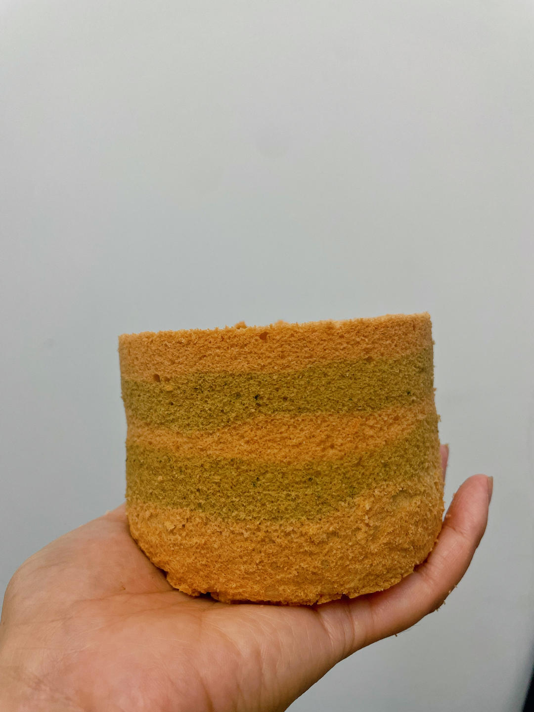 菠菜戚风蛋糕——天然的绿，不塌陷不回缩