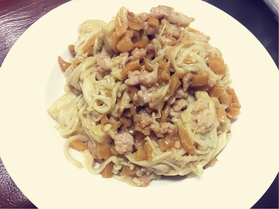 金针菇与萝卜干