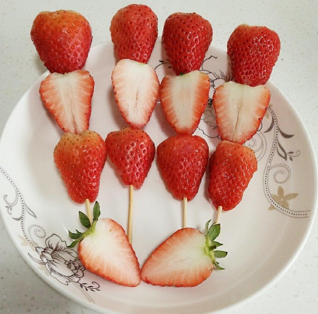 情人节告白爱心水果串