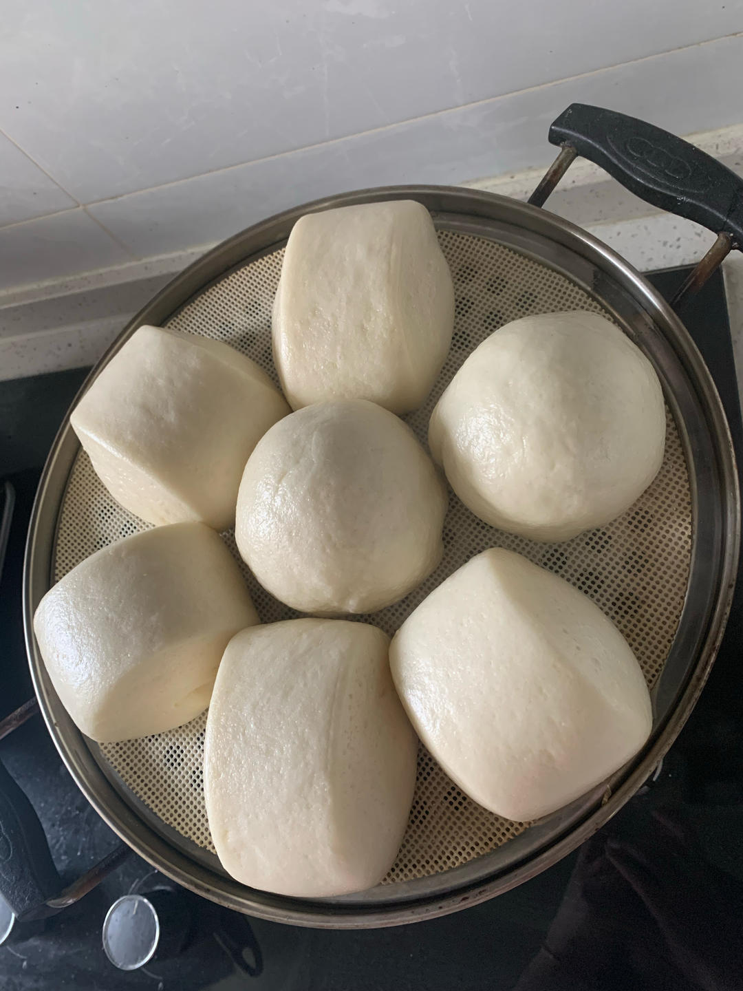 自制红豆馅蒸豆包