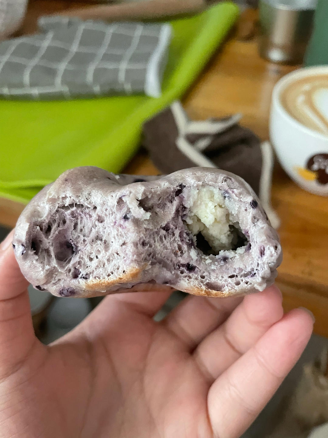 蓝莓🫐乳酪贝果🥯/步骤详细/简单好做