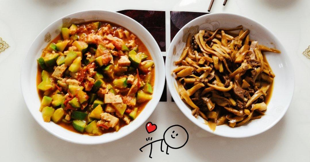 手撕杏鲍菇炒肉