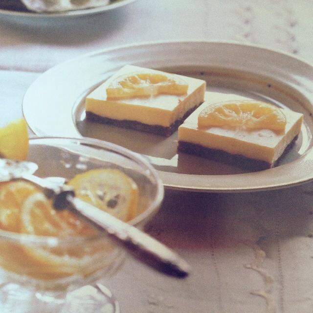 柠檬生姜免烤小蛋糕 Zitronen-Ingwer-Schnitten