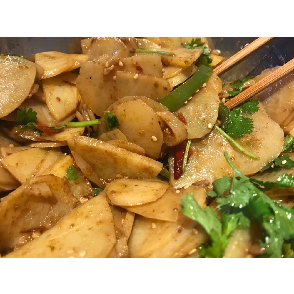 家常炒土豆片