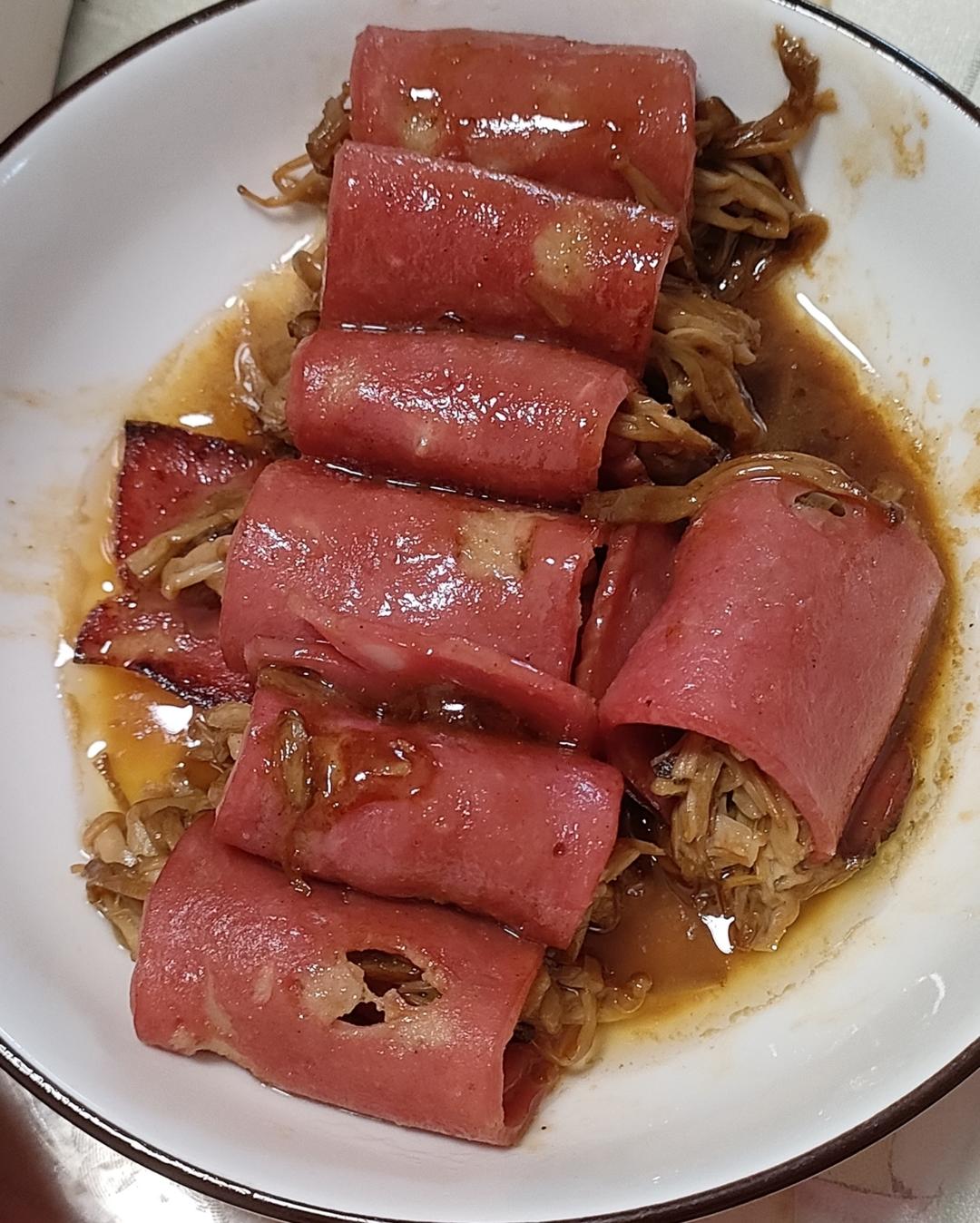 金针菇培根卷