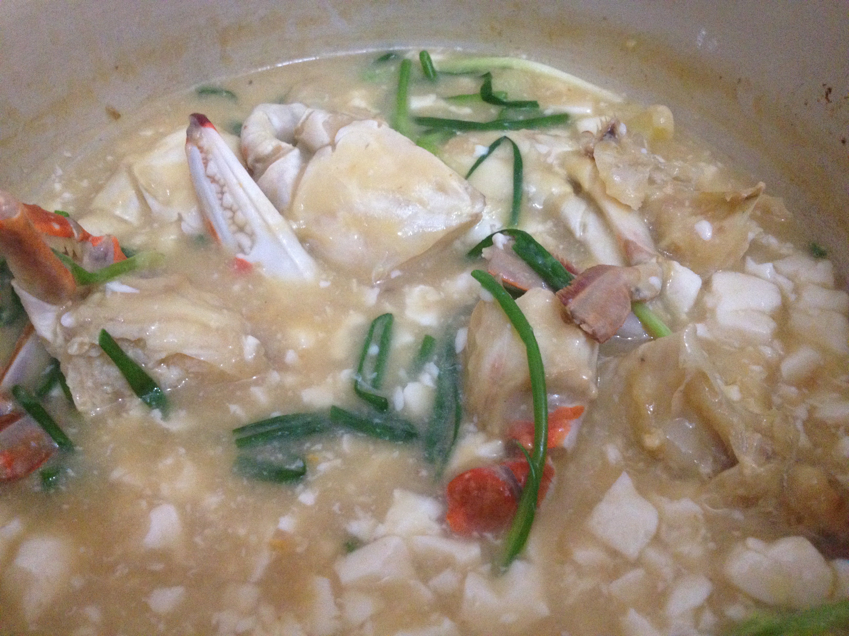 梭子蟹豆腐土豆煲