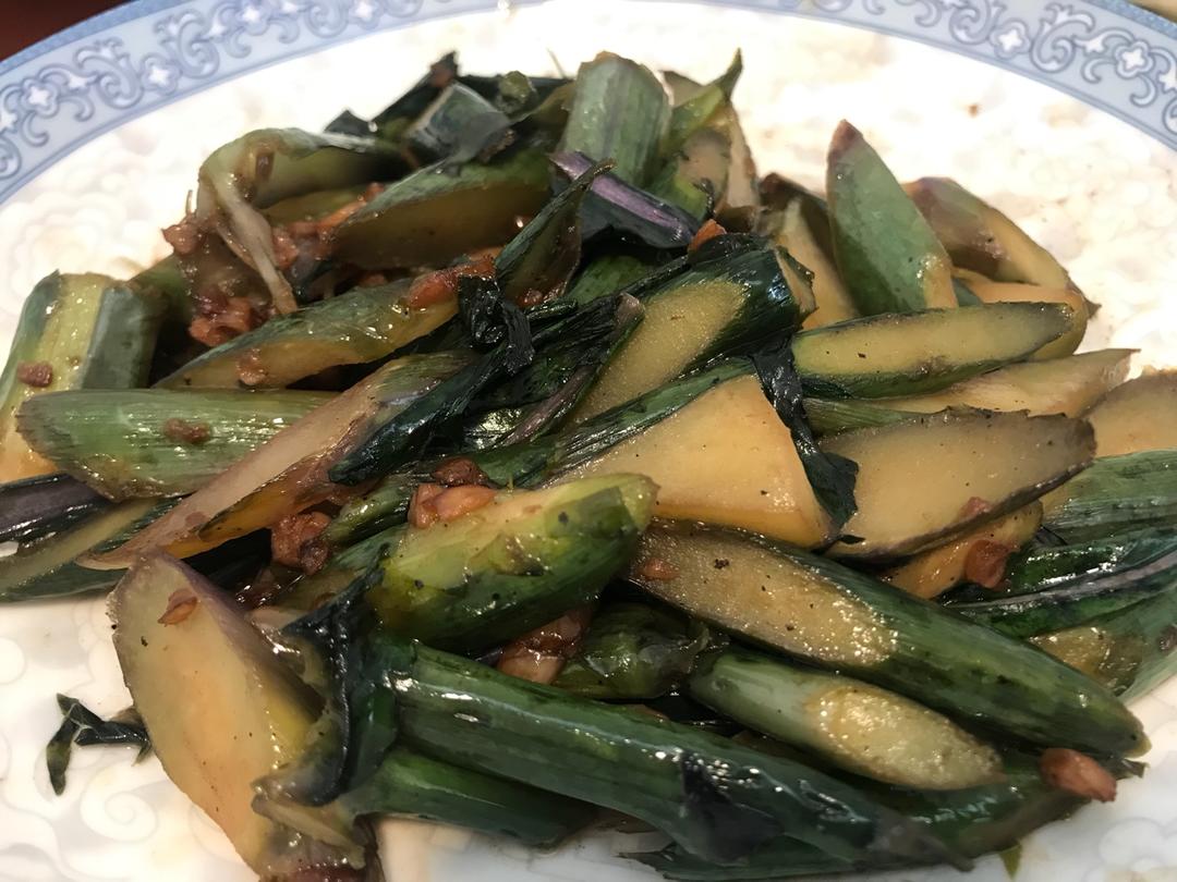 清炒红菜苔