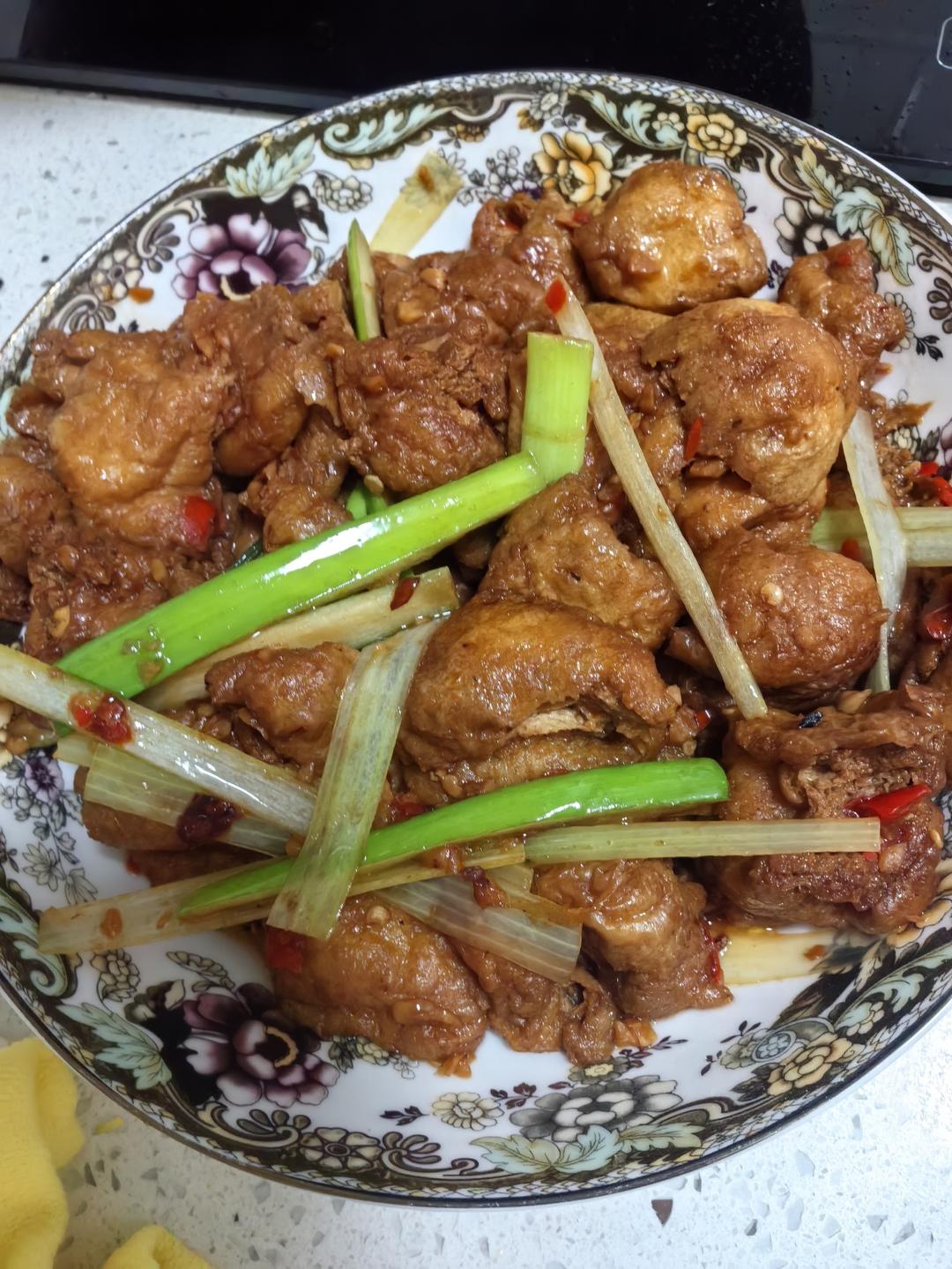 肉末炒豆泡（下饭菜）